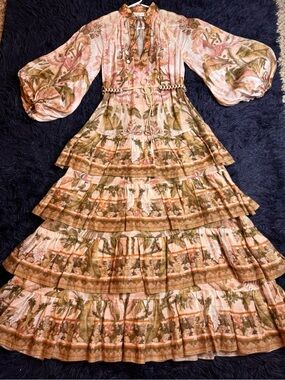 ZIMMERMANN Tiered Maxi Dress. Size 0/XS